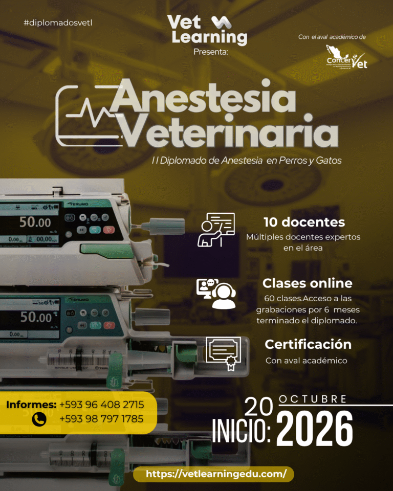 2da Ed. Diplomado Anestesiología Veterinaria